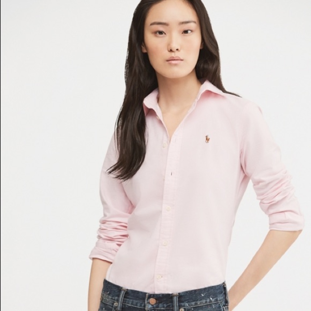 Pink Ralph Lauren Oxford button down